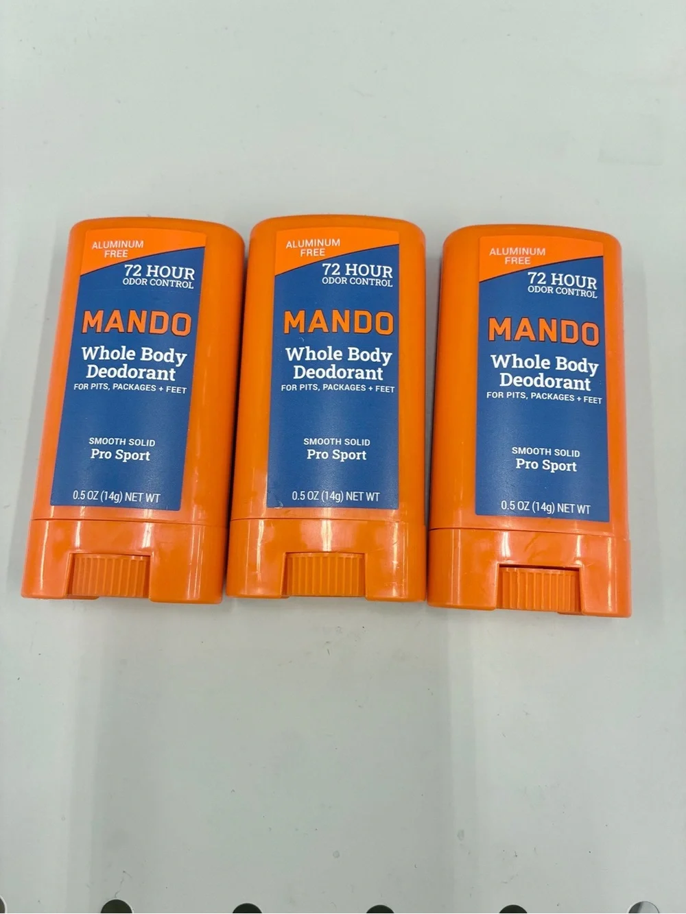 Ⓜ️$12Ⓜ️ NEW MANDO Travel Size Whole Body Deodorant 0.5oz, 3 count
